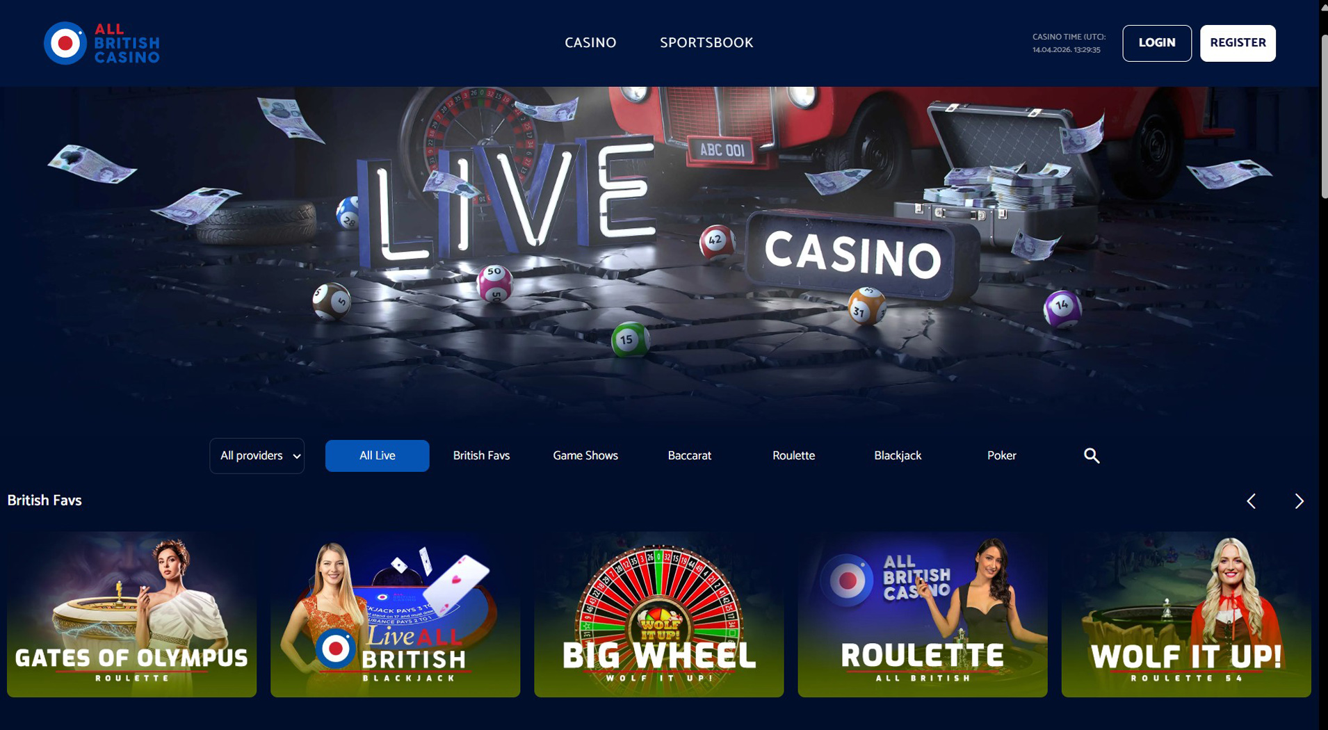 6. All British Casino - Quick PayByPhone Casino Payouts