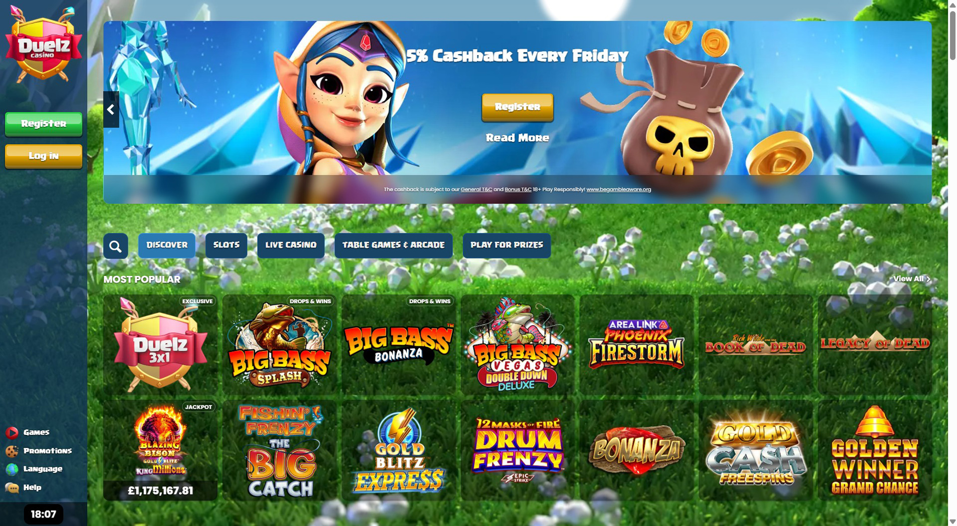 7. Duelz Casino - Balanced PayByPhone Casino Offer